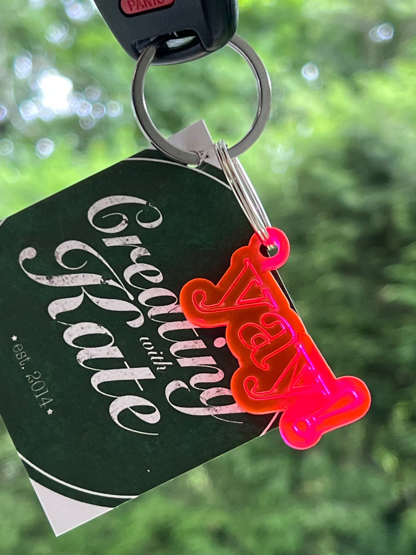 Custom name keychain