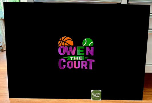 Custom guest sign in board