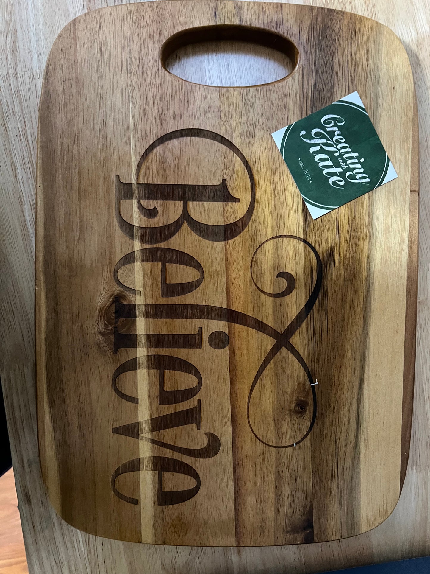 Custom wooden cutting board (email for price)